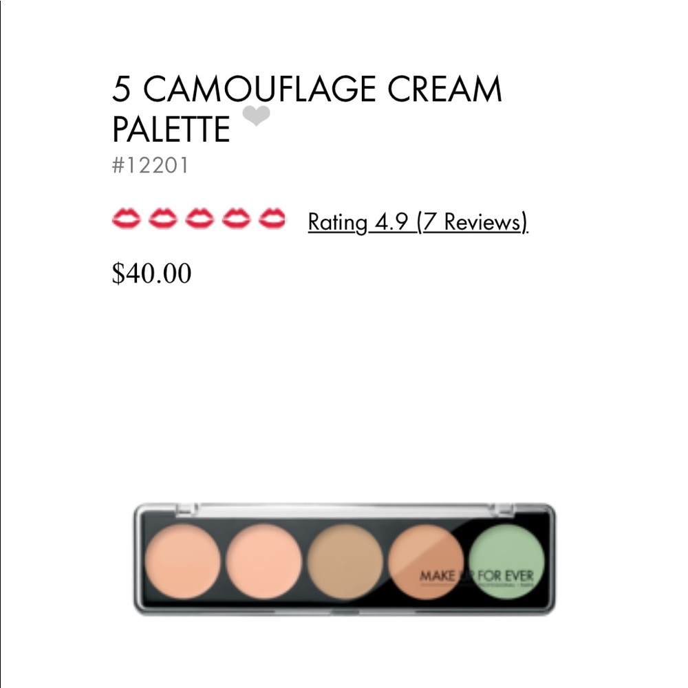 Make Up Forever - Cream Palette Concealer